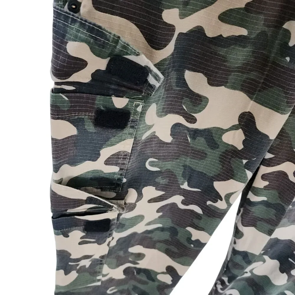 Dogg Supply by Snoop Dogg Mens XL Camo Cargo Pants Ripstop Stretch Elastic Waist - Picture 7 of 16